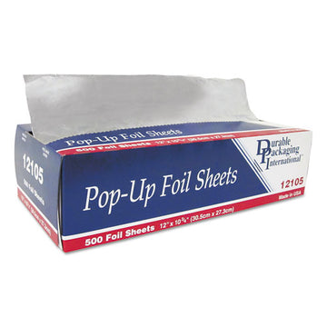 Durable Packaging Pop-up Aluminum Foil Sheets, 12 X 10.75, 500-box, 6 Boxes-carton freeshipping - TVN Wholesale